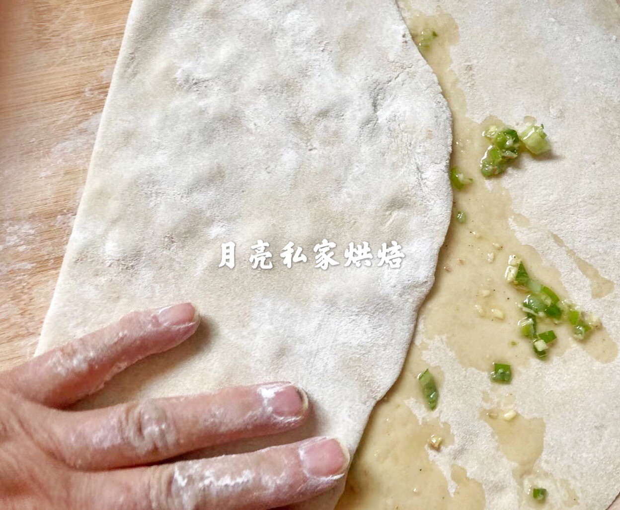 不用汤面的葱油饼