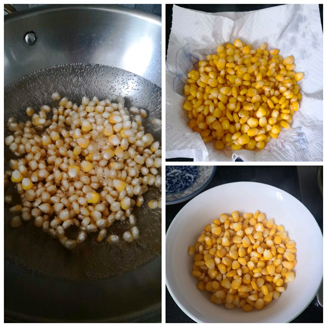 不用油炸的椒盐玉米粒
