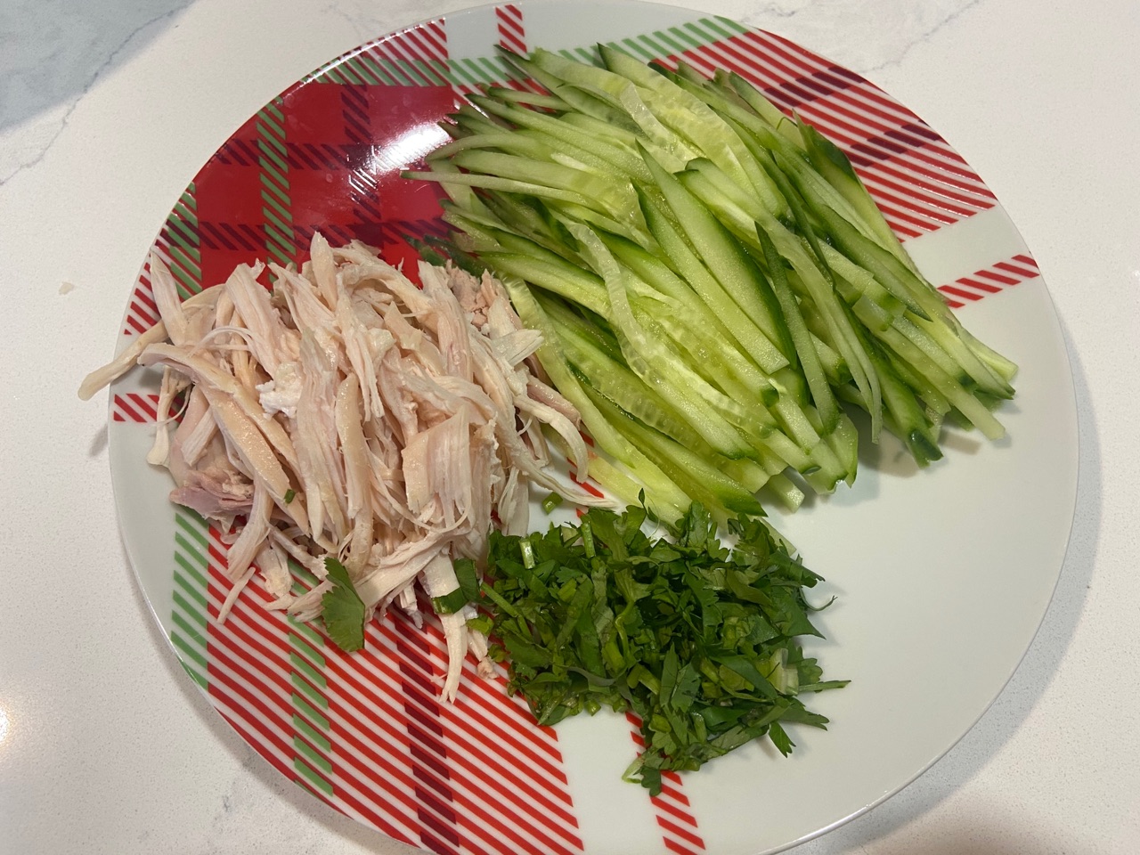 Costco烤鸡新吃法 川味鸡丝凉面