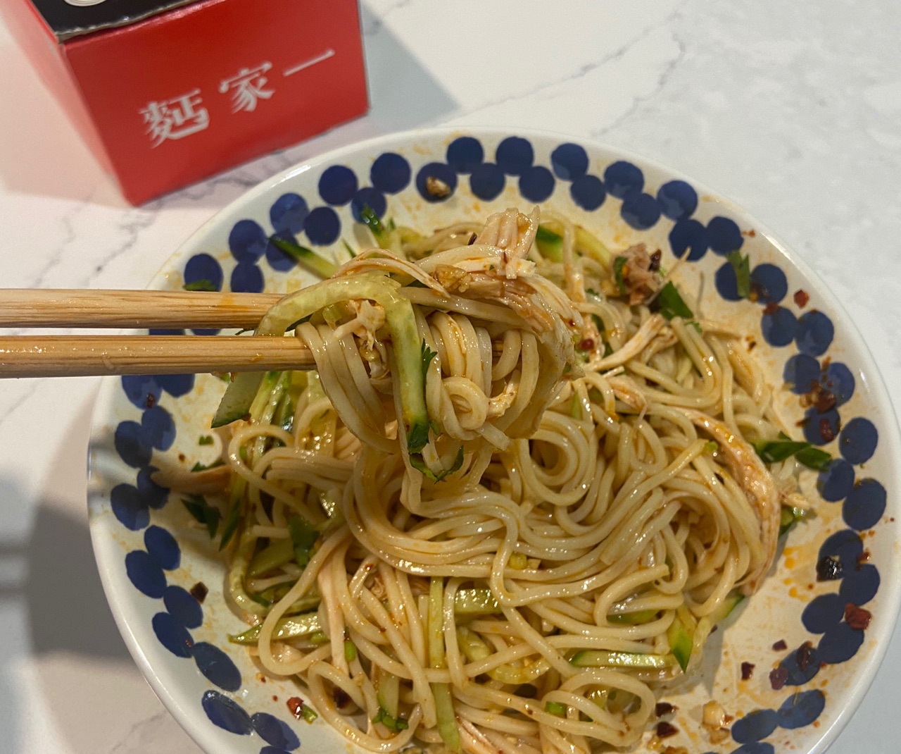 Costco烤鸡新吃法 川味鸡丝凉面