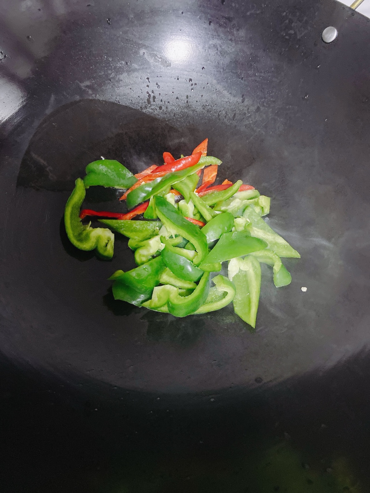 菜椒炒鱿鱼