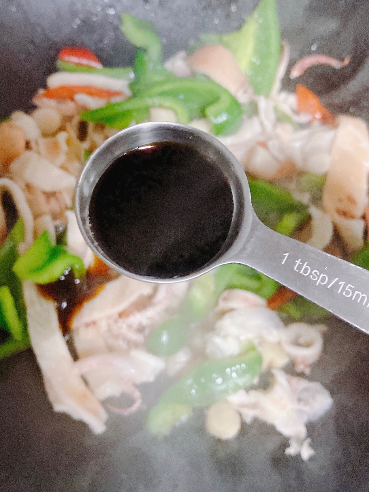 菜椒炒鱿鱼