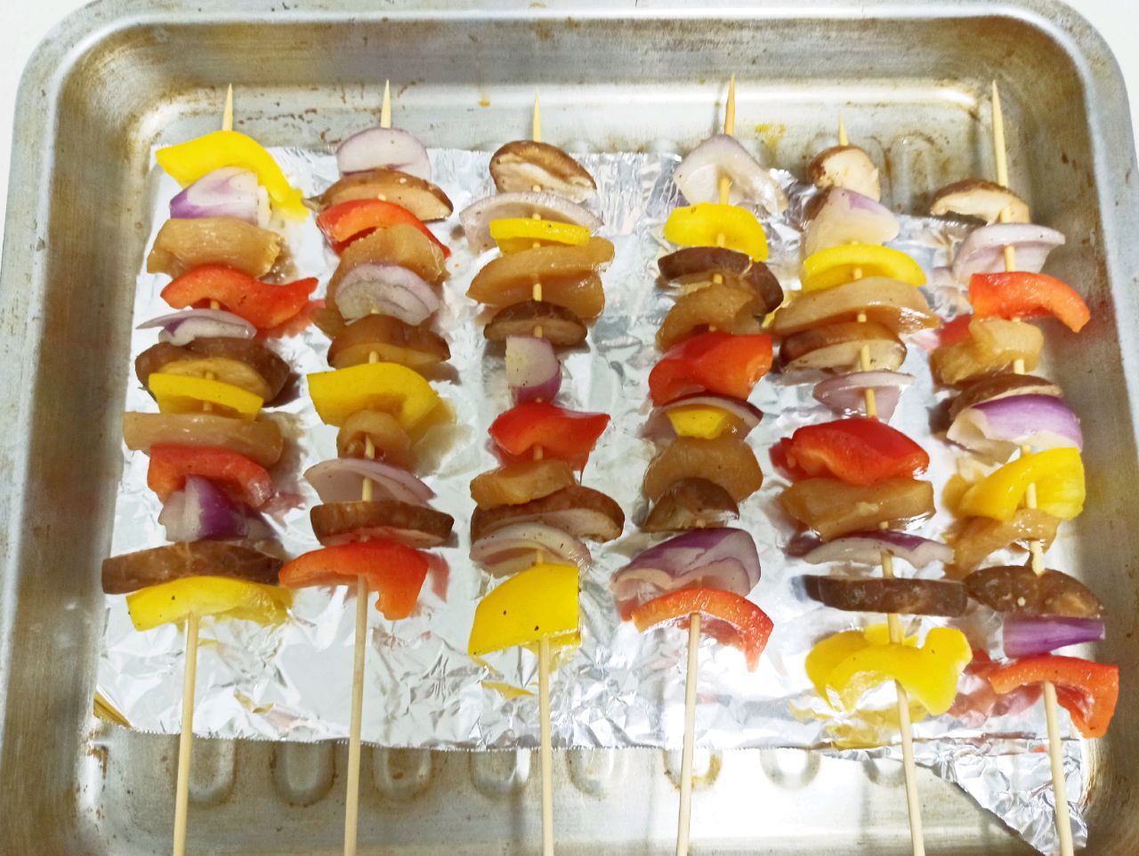 彩椒鸡胸肉串