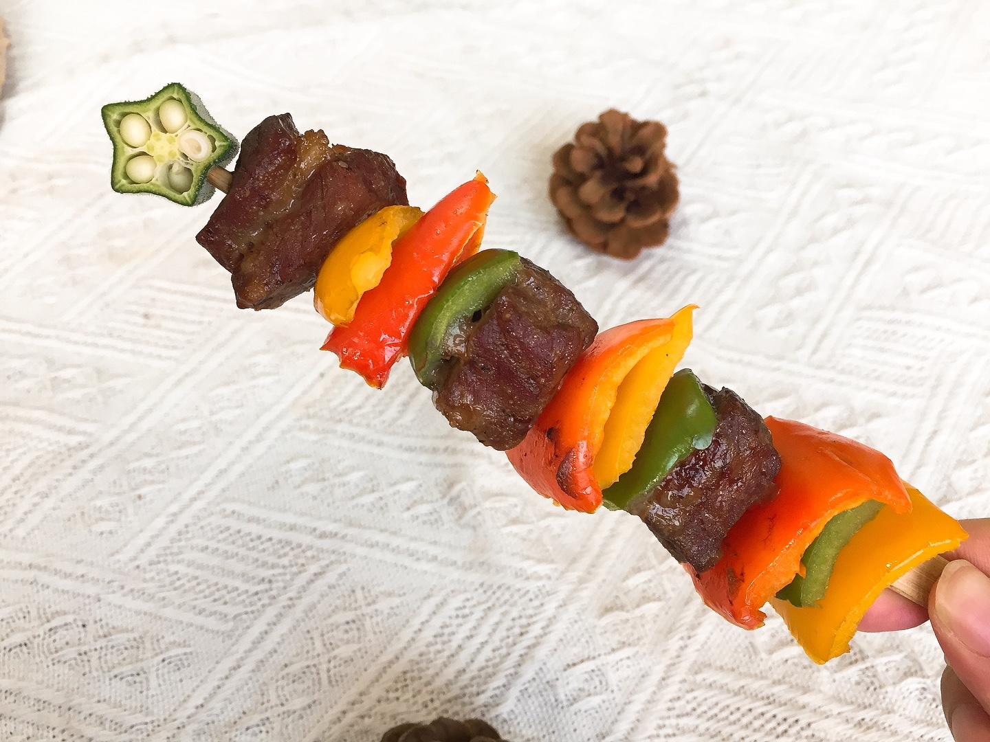 彩椒牛肉串