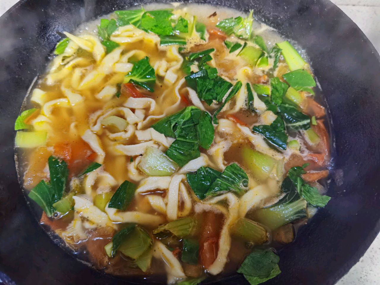 菜鸟也能做的手擀面～
