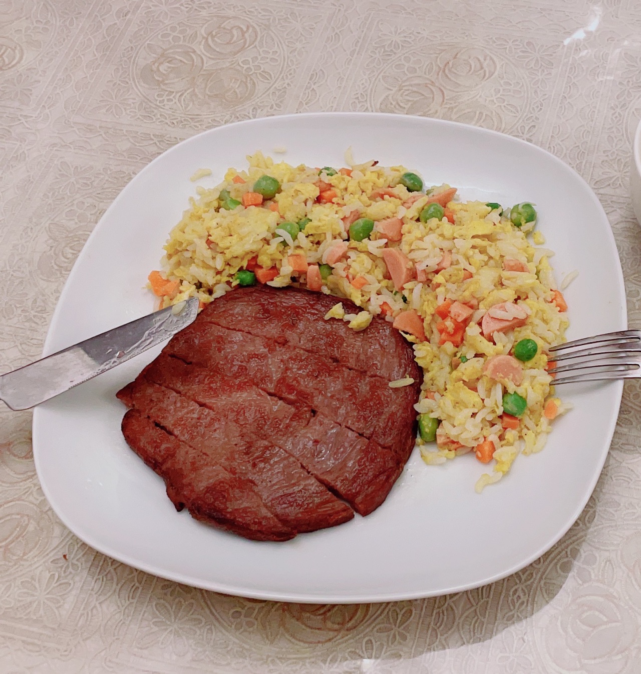彩色炒饭