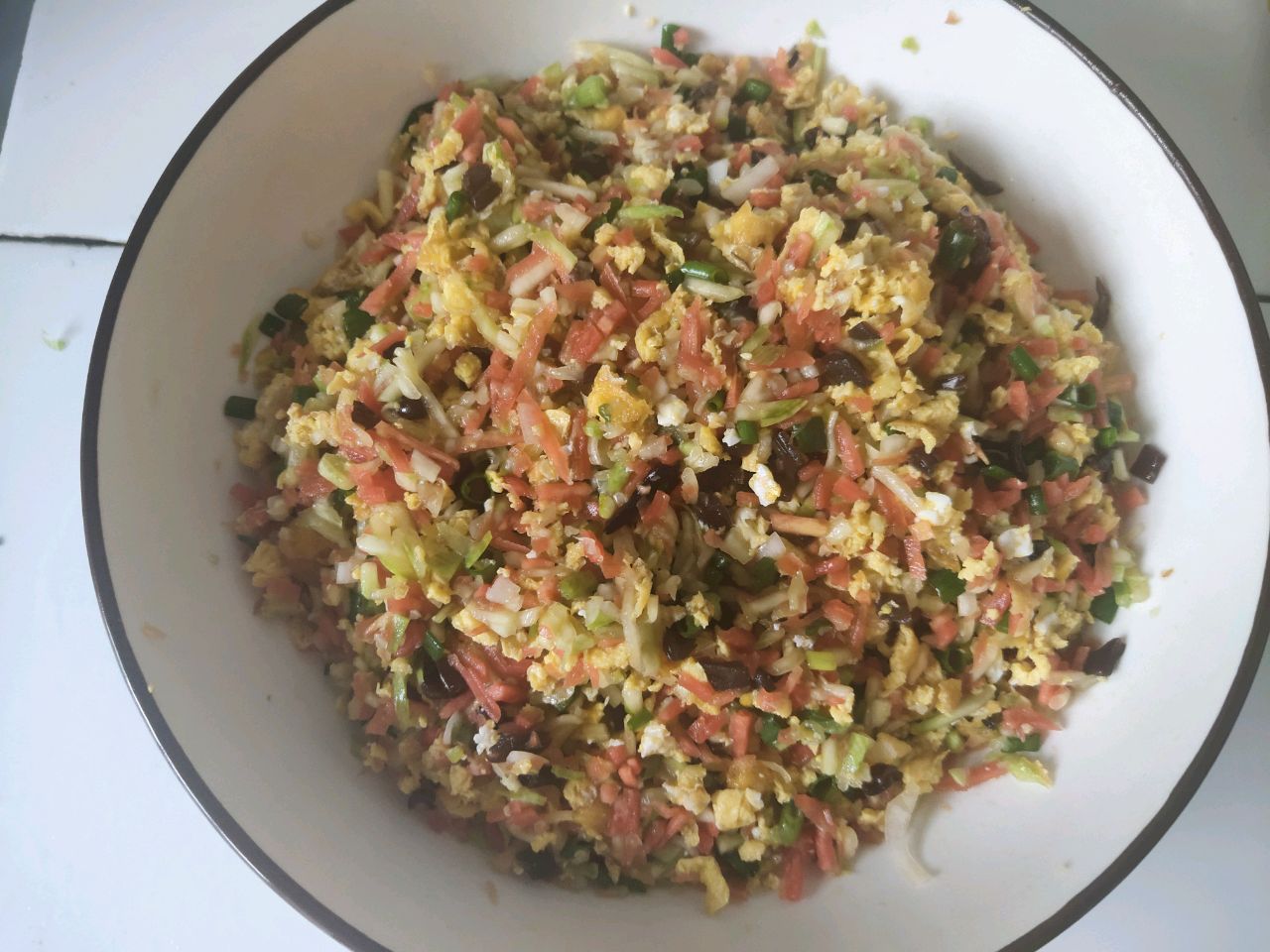彩色馅饺子
