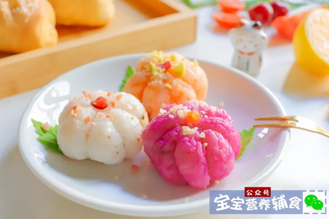 彩色小花饭团