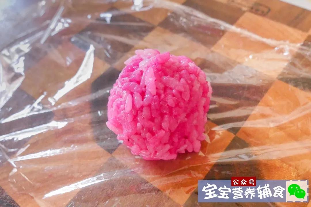 彩色小花饭团