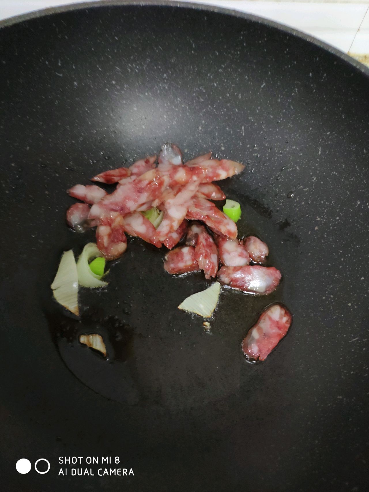 菜心炒腊肠