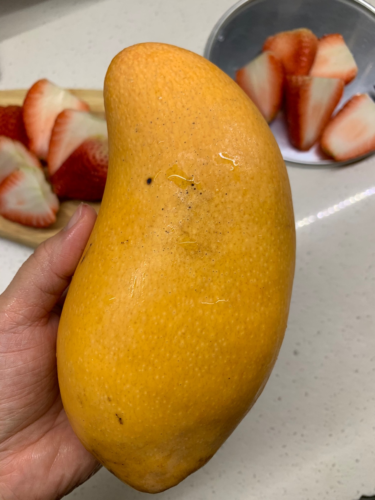 草莓芒果冻