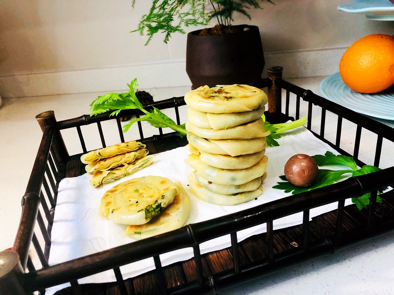 茶油香葱饼