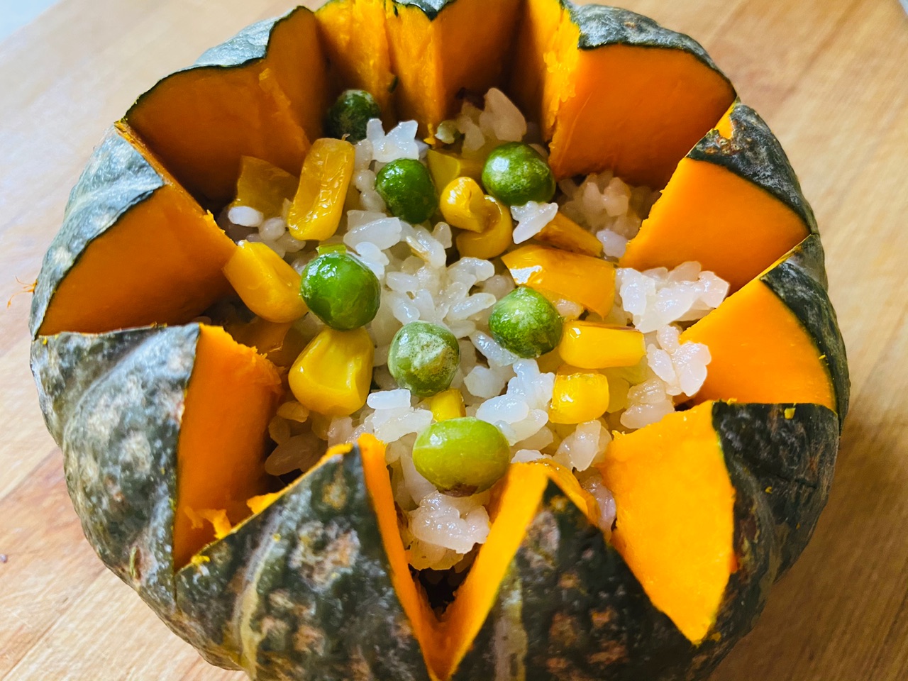 炒饭南瓜盅