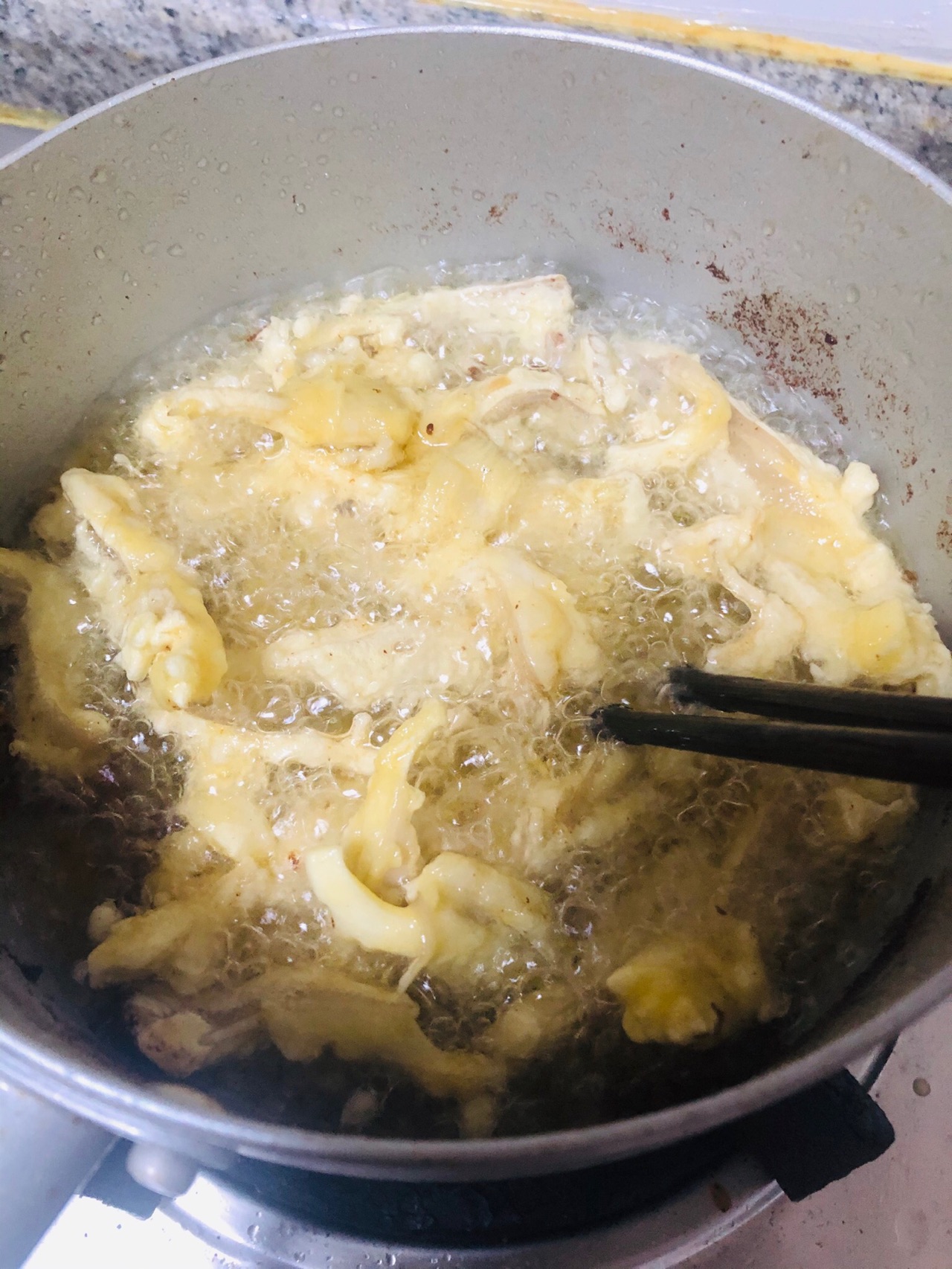 超好吃的炸平菇