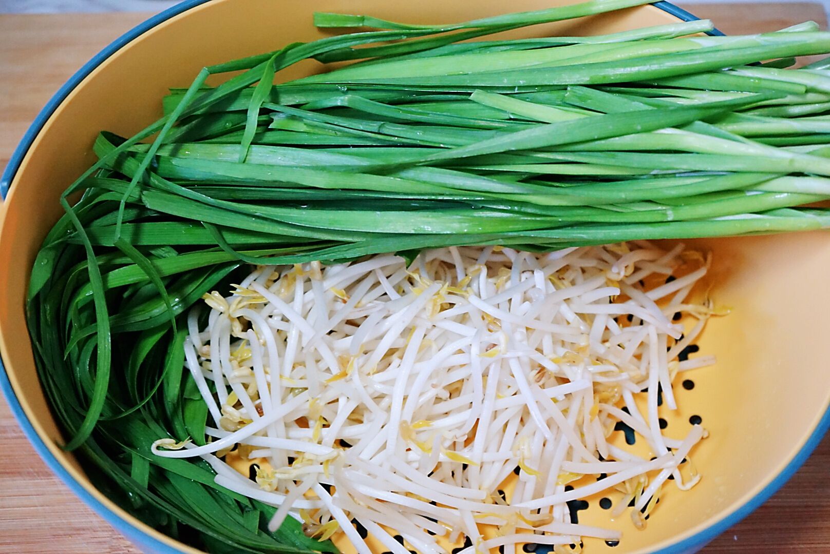 炒合菜卷饼