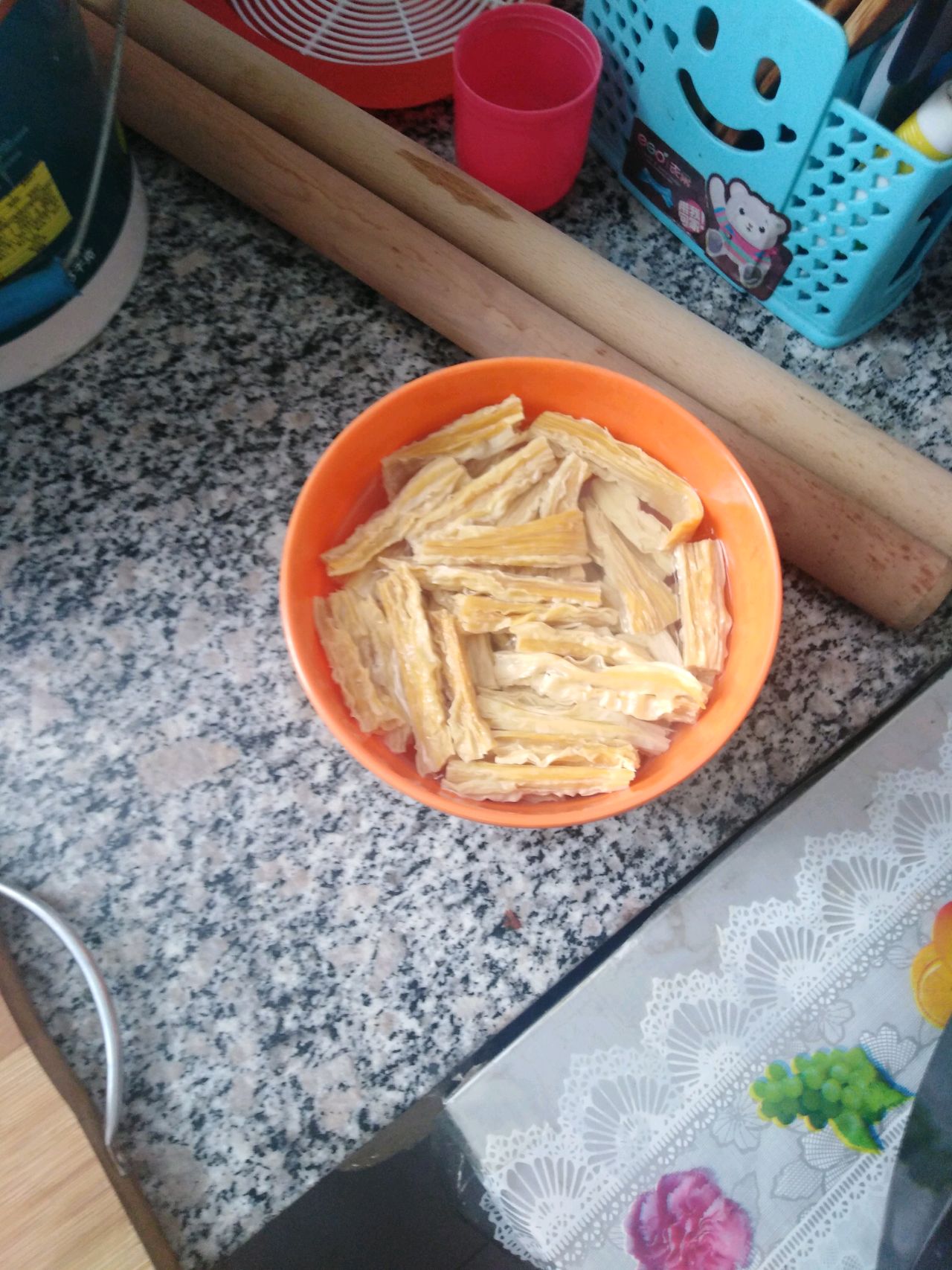 超级好吃的过油肉炒腐竹