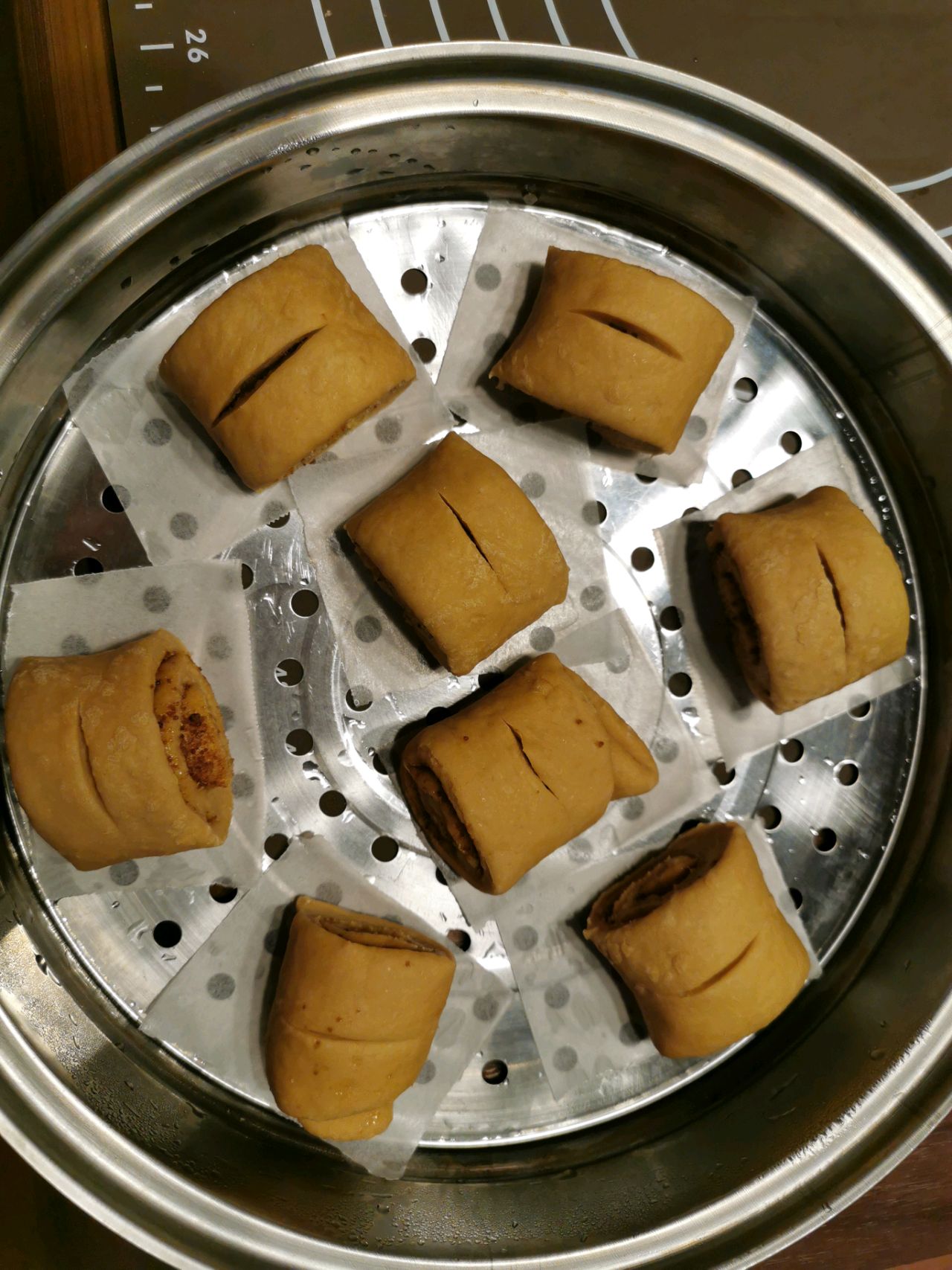 超级有弹性的红糖馒头