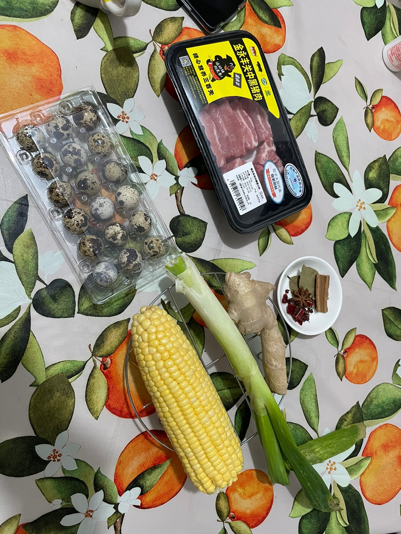超简单虎皮鹌鹑蛋烧排骨，土方子，家乡味