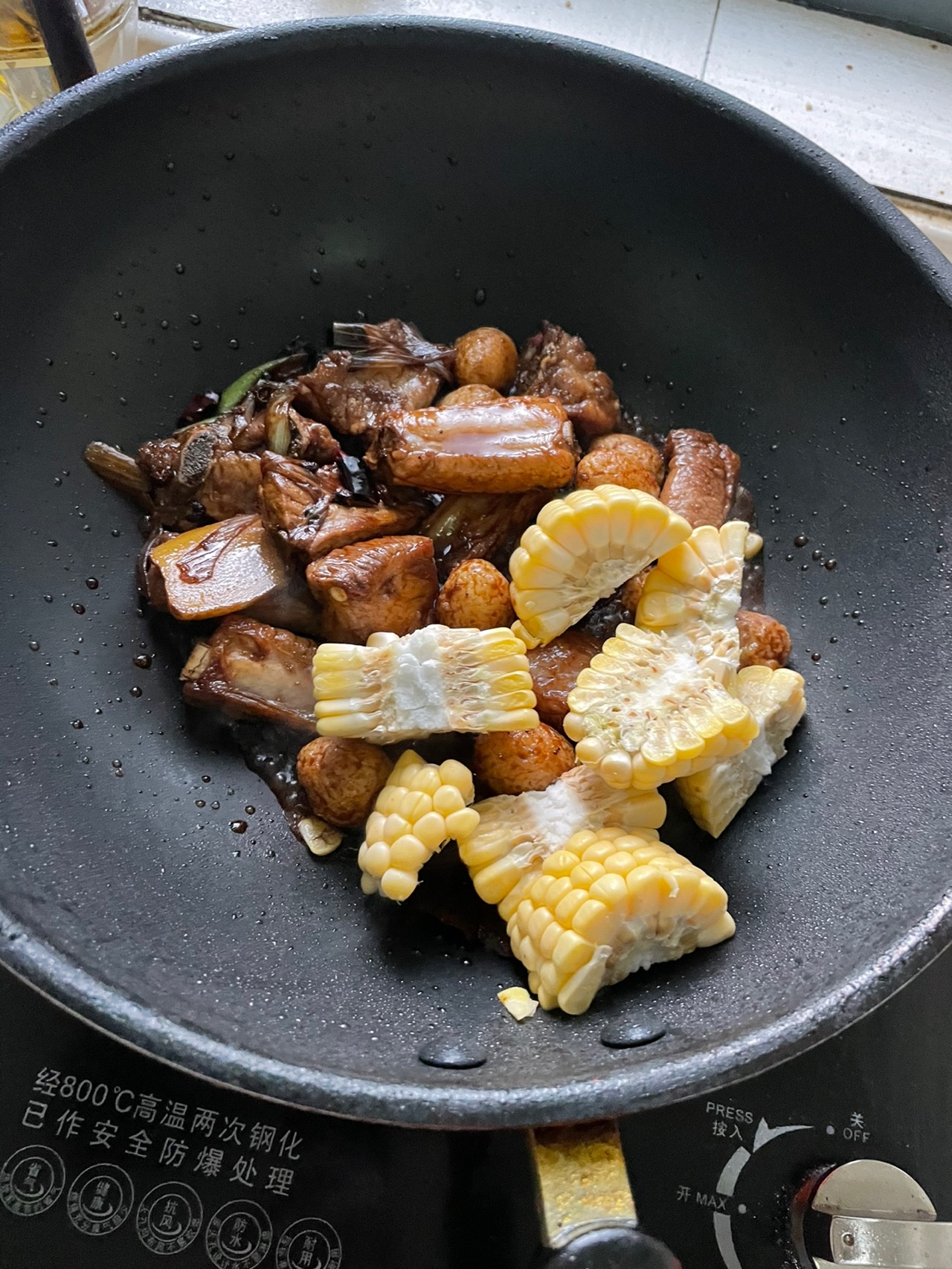 超简单虎皮鹌鹑蛋烧排骨，土方子，家乡味