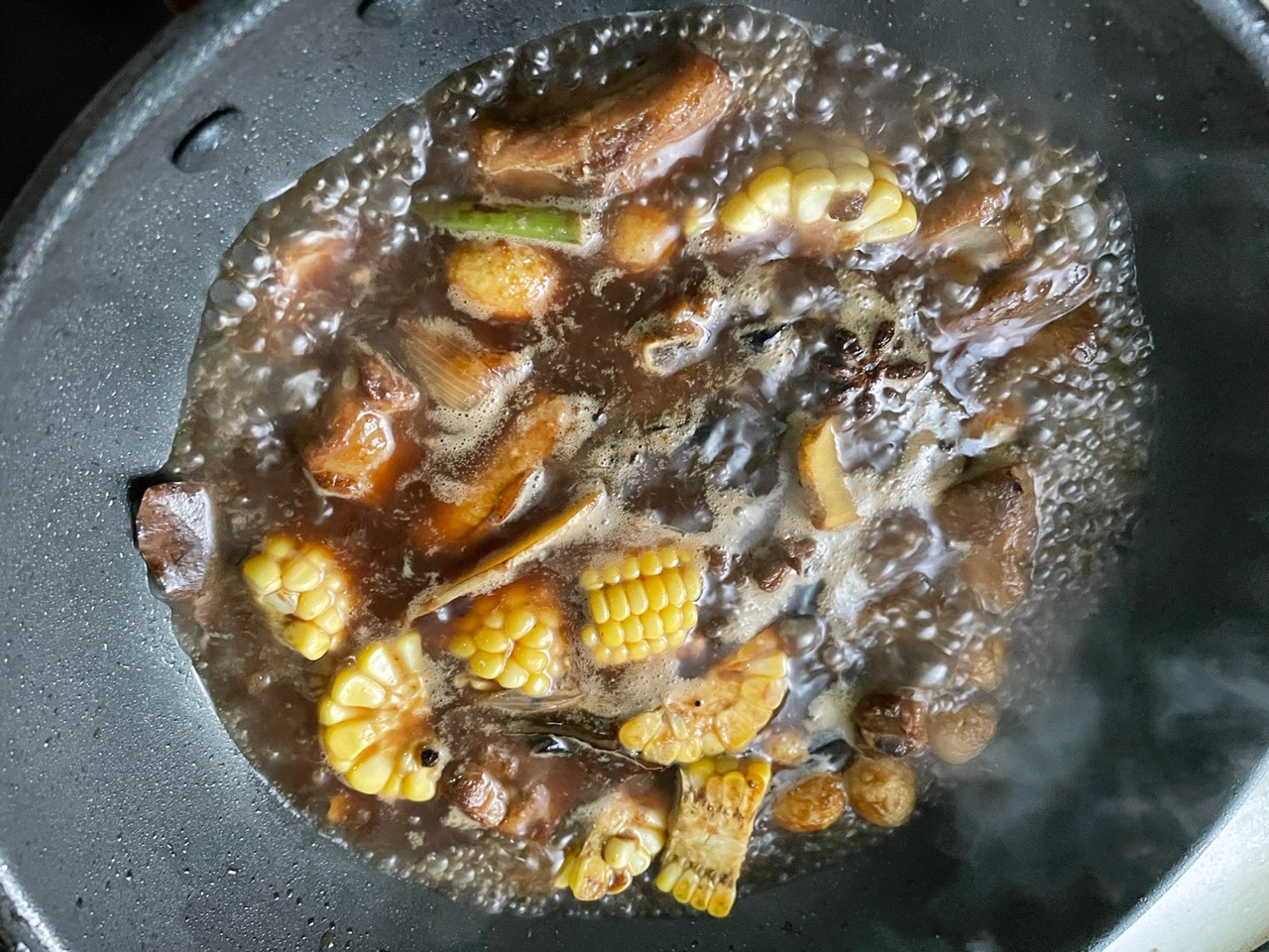 超简单虎皮鹌鹑蛋烧排骨，土方子，家乡味