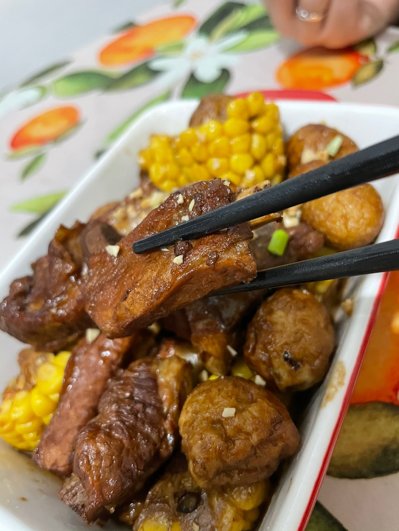超简单虎皮鹌鹑蛋烧排骨，土方子，家乡味