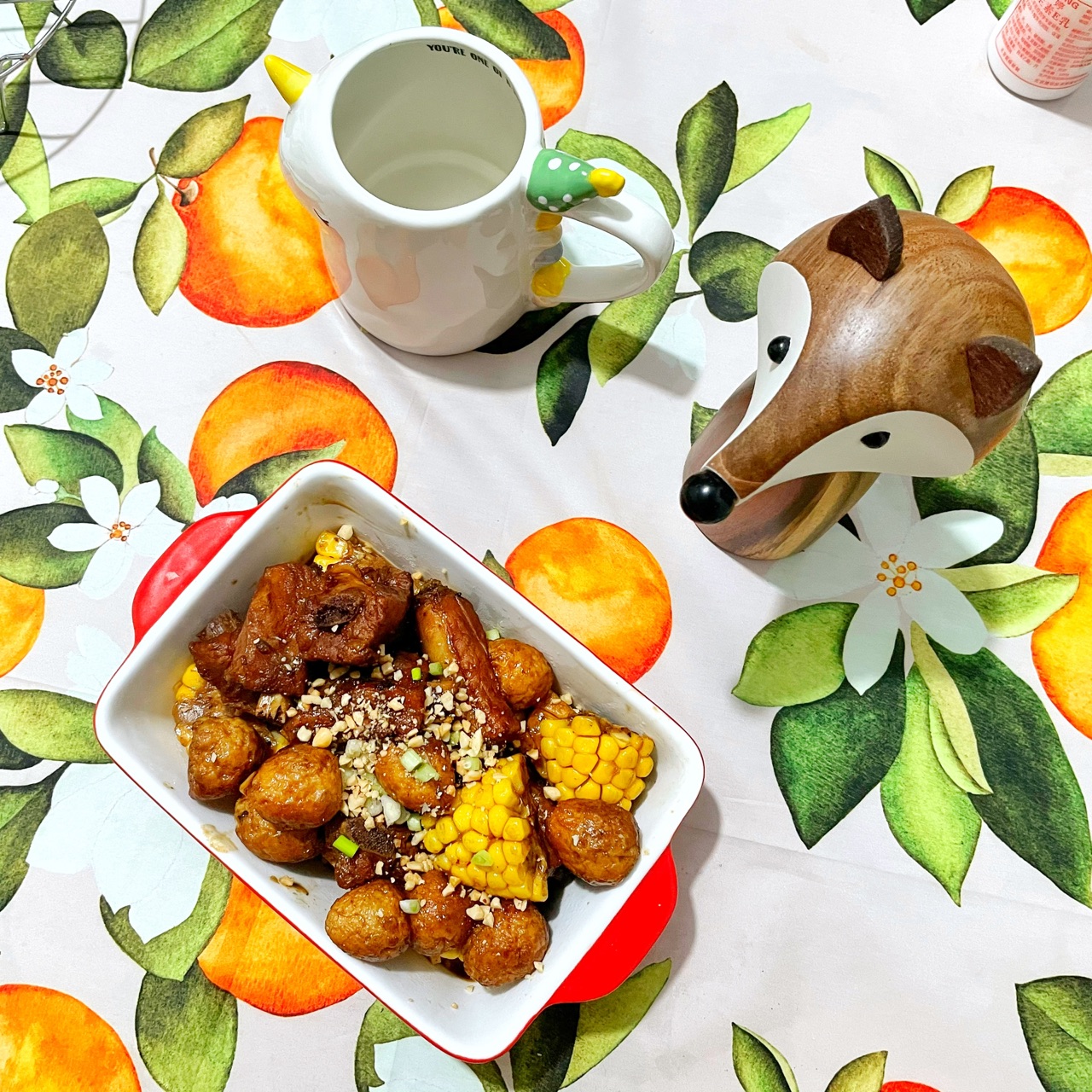 超简单虎皮鹌鹑蛋烧排骨，土方子，家乡味