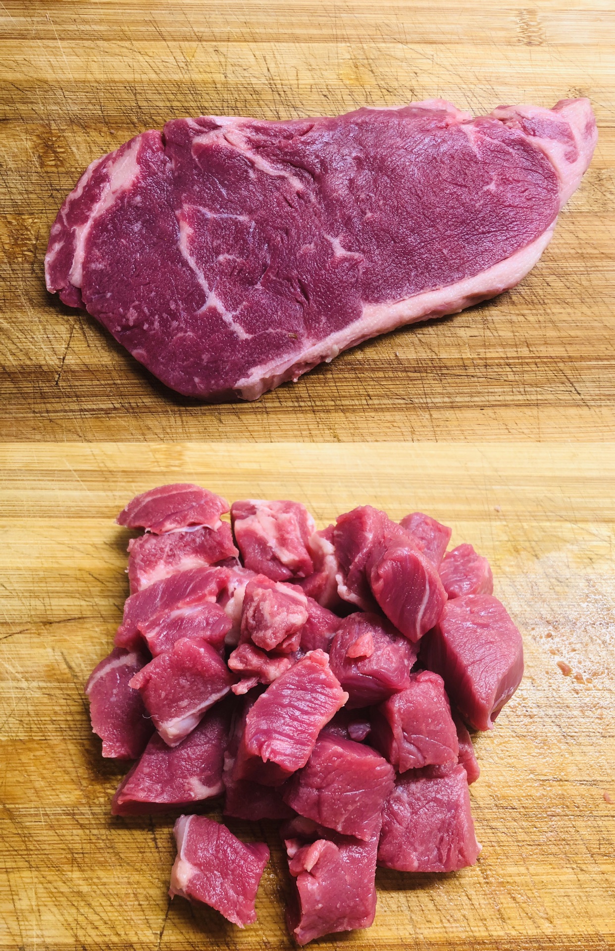 炒烤牛肉粒