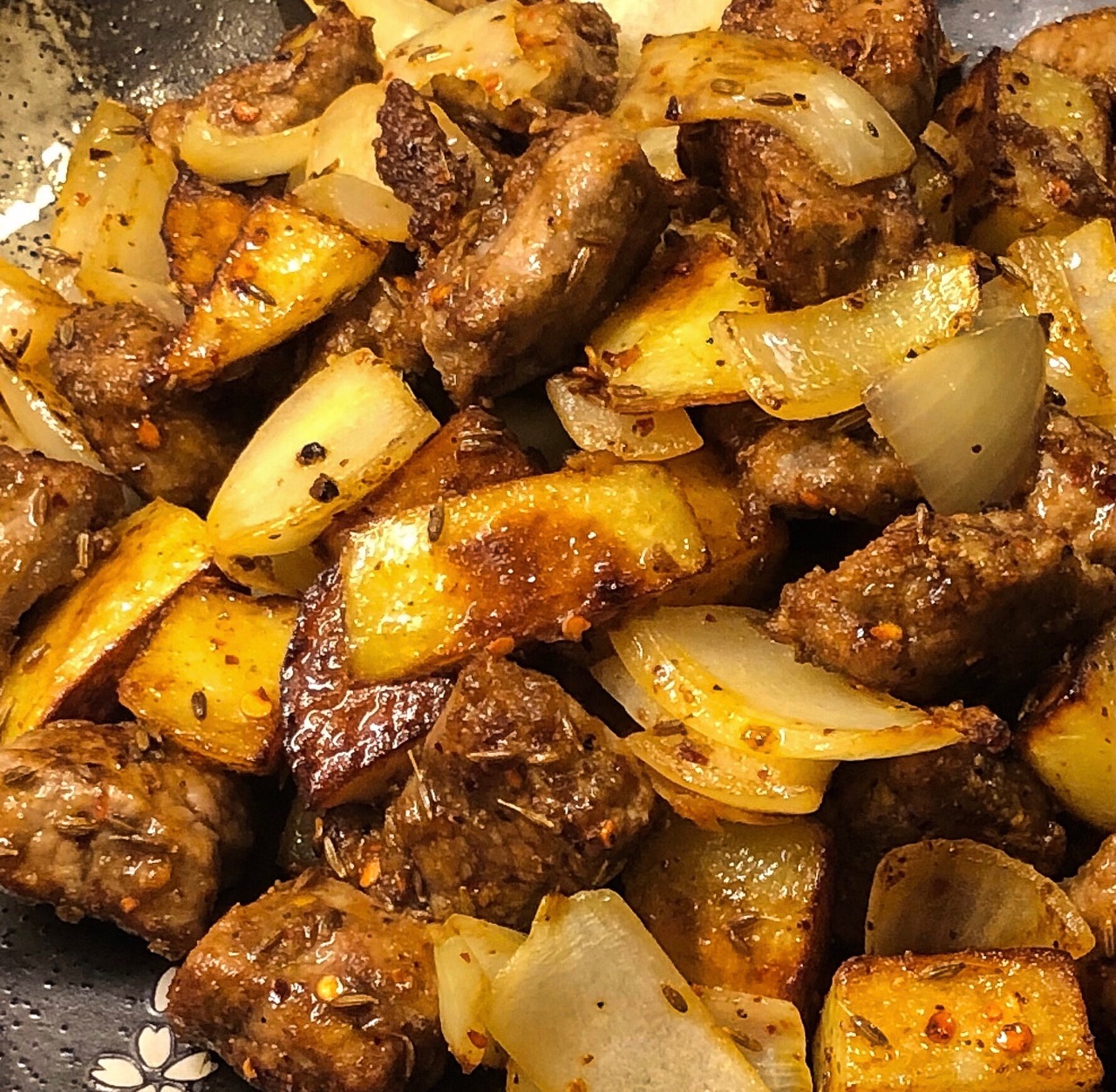 炒烤牛肉粒