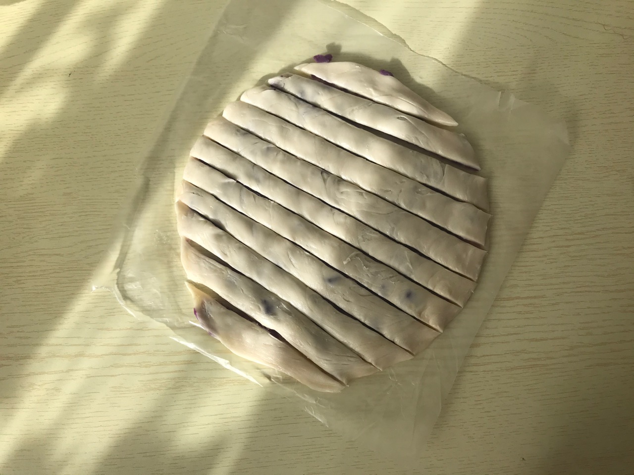 超快手的的紫薯扭扭酥