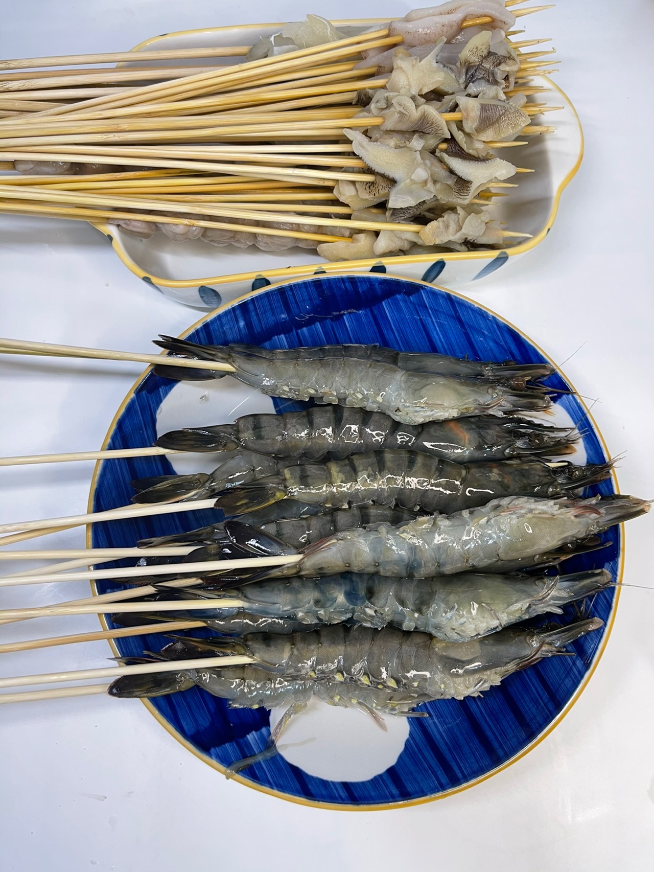 超美味海鲜小串，烤起来^_^
