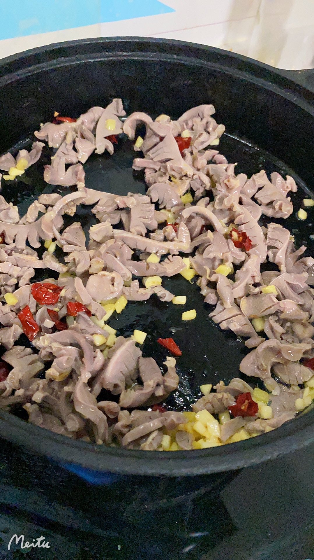 超下饭的酸豆角炒鸡胗