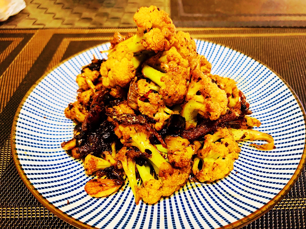 超下饭～干煸鲮鱼有机花菜