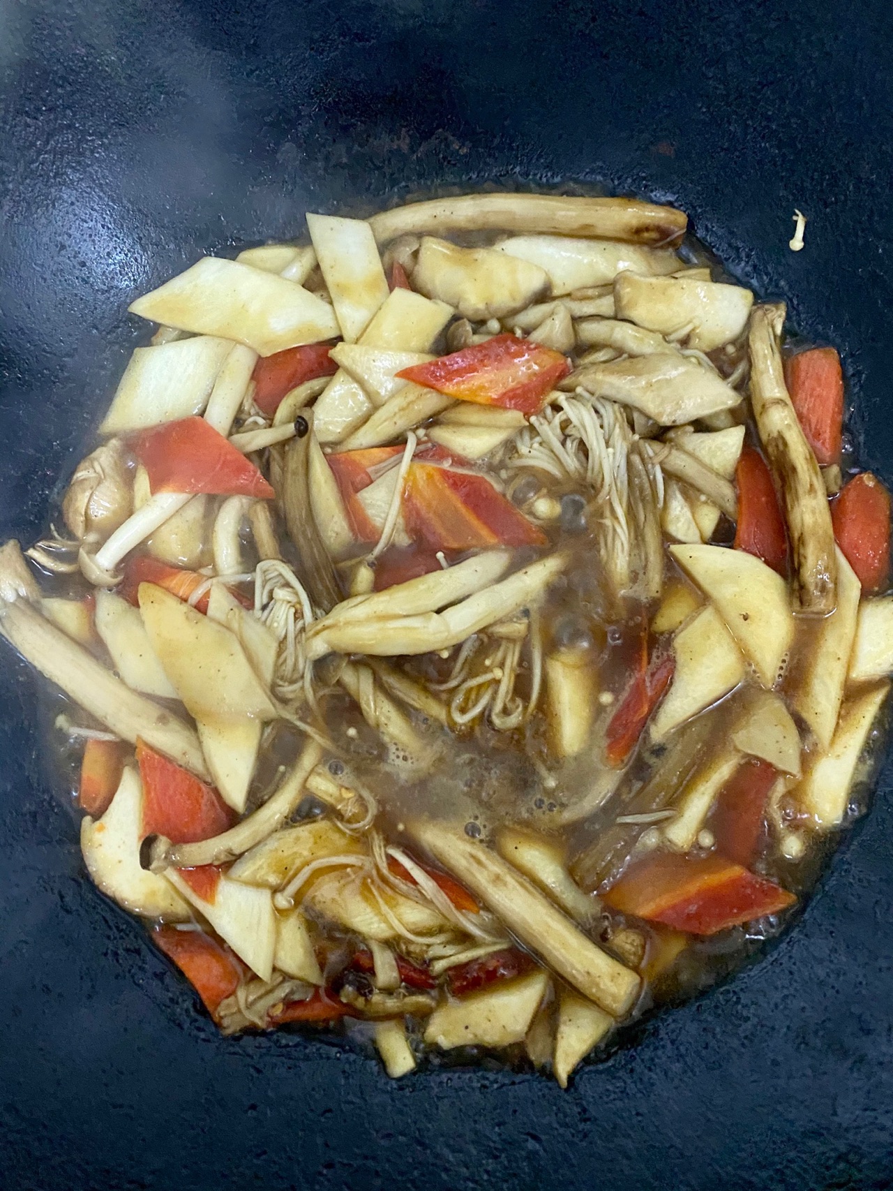 超下饭素菜-蚝油菌菇