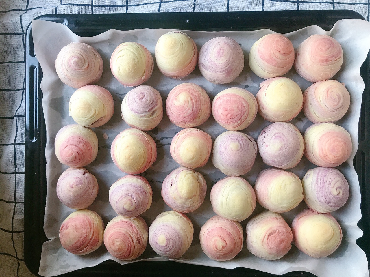 超详细❗高颜值的彩虹螺旋酥玉米油版