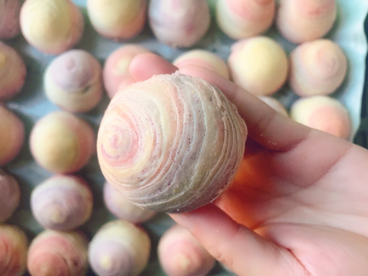 超详细❗高颜值的彩虹螺旋酥玉米油版