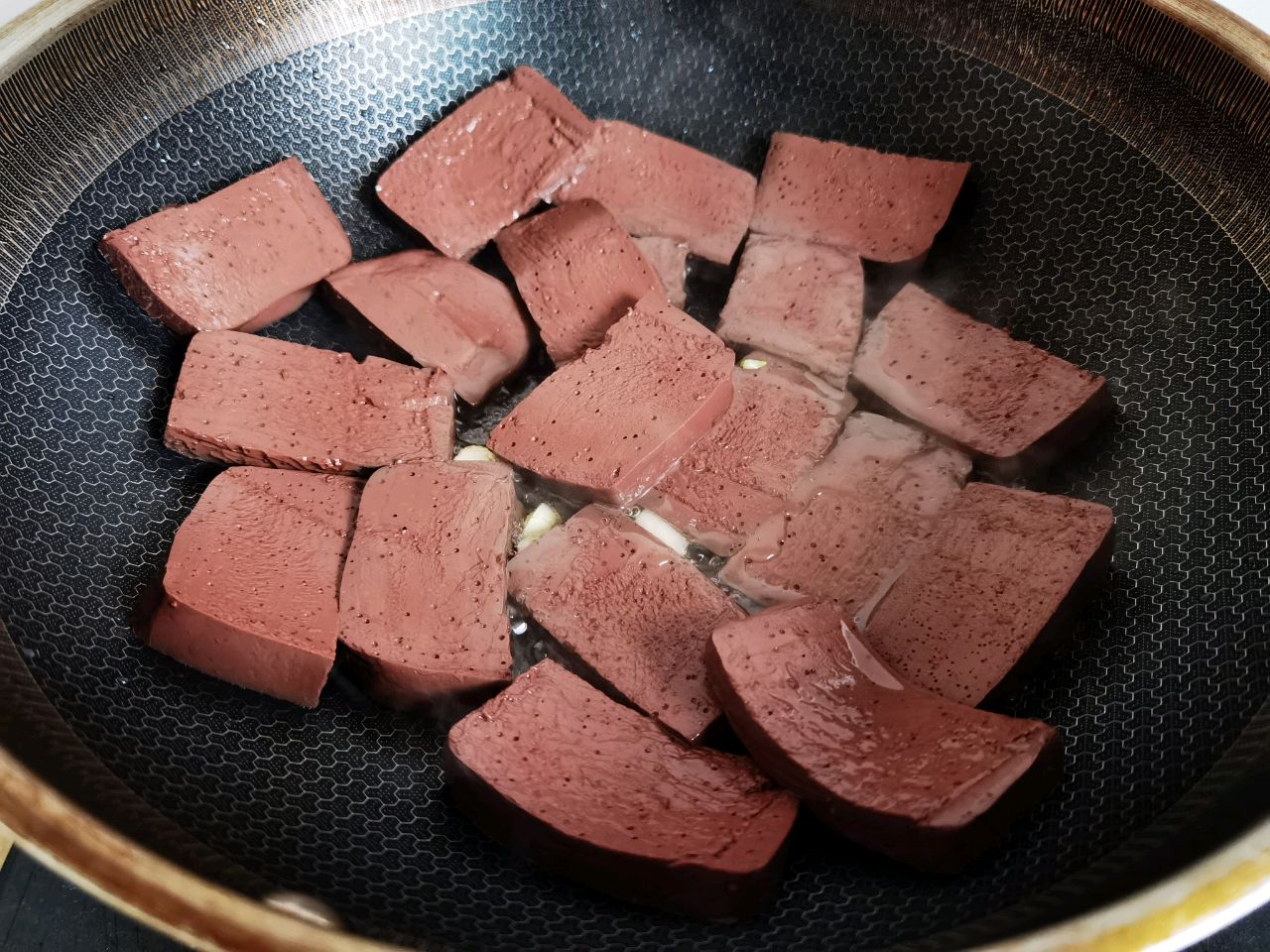 炒猪血～低脂补血