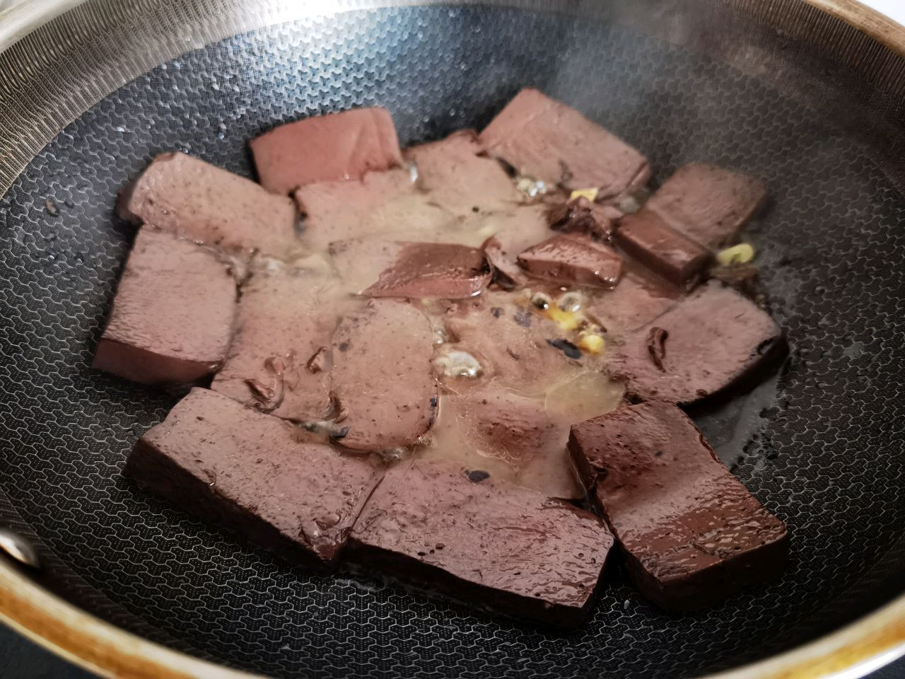 炒猪血～低脂补血
