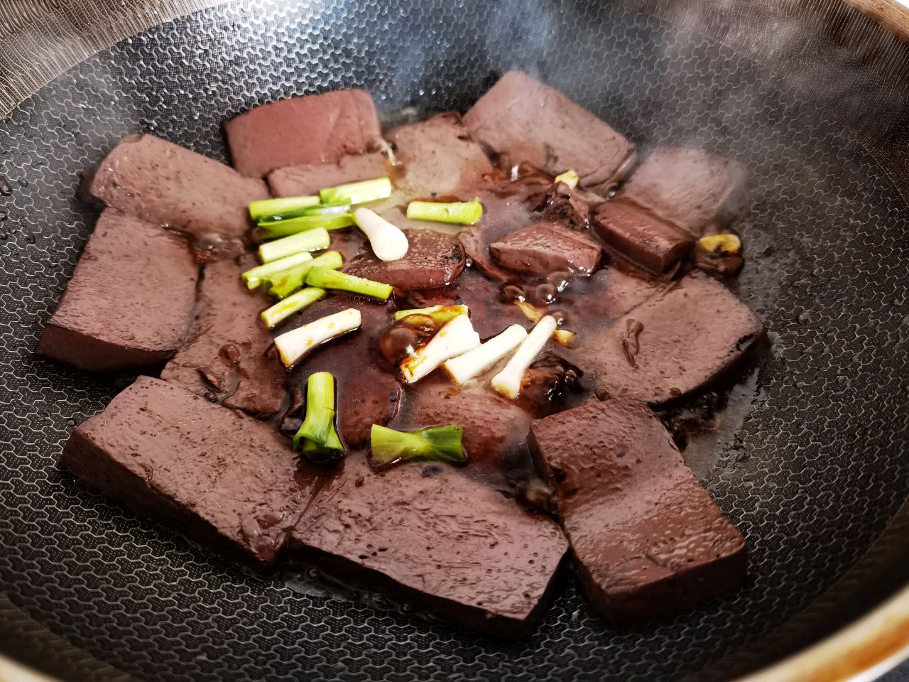 炒猪血～低脂补血