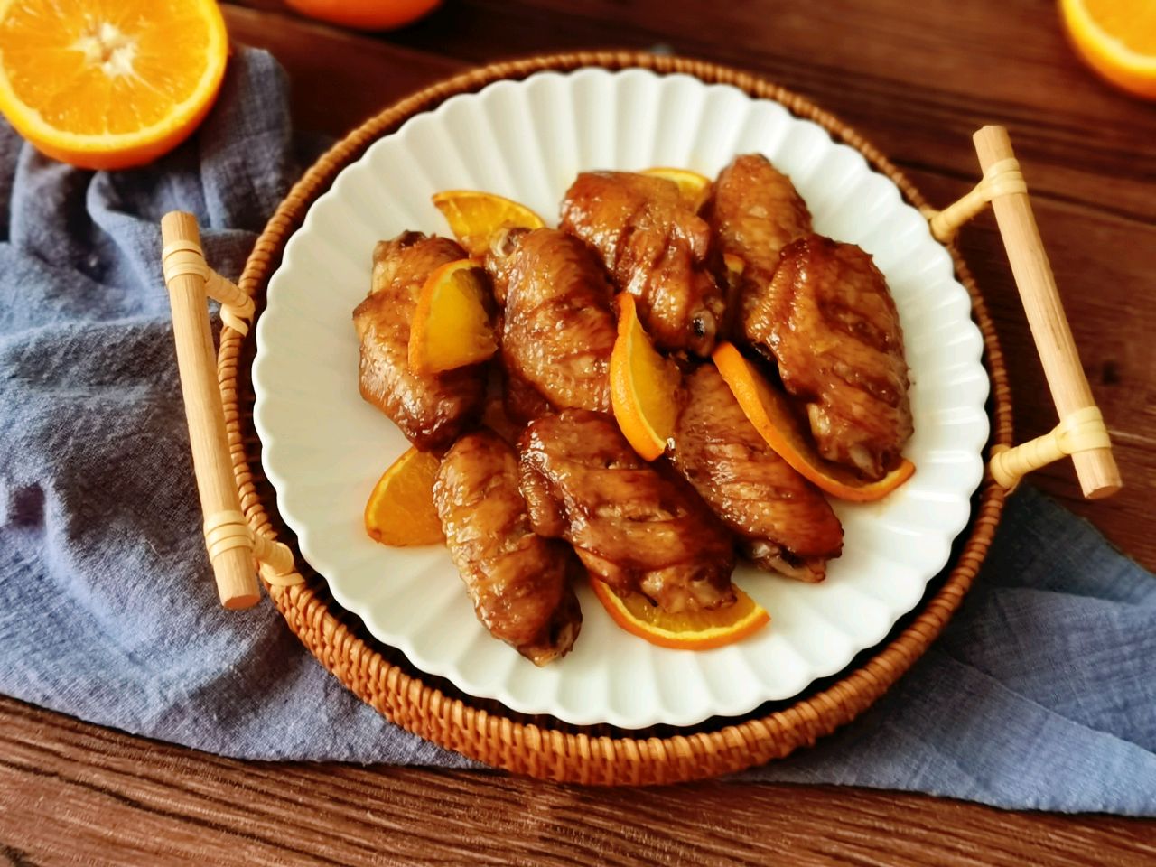 橙香烤鸡翅
