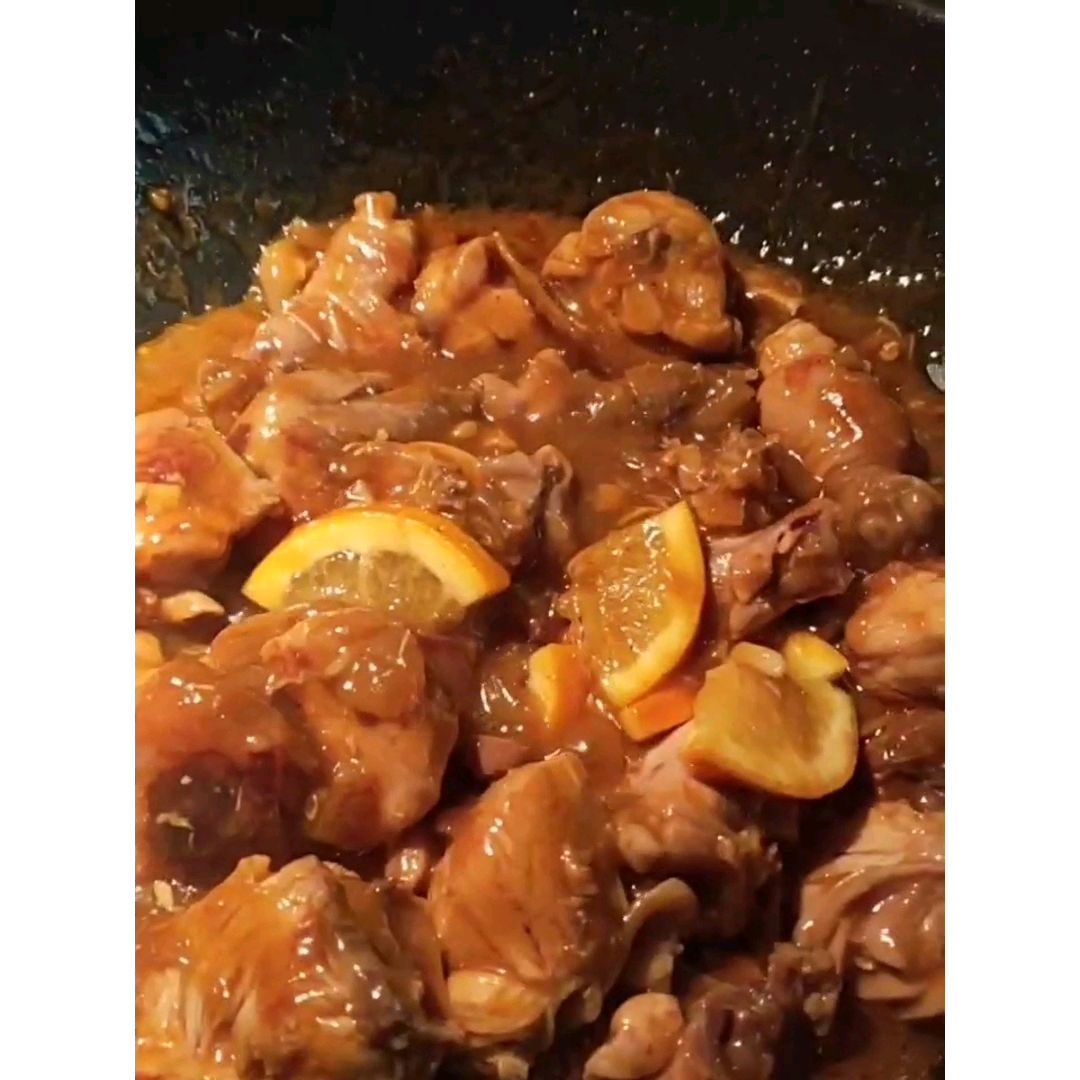 橙香梅子鸡