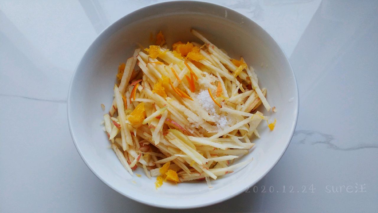 橙香油蛋苹果饼