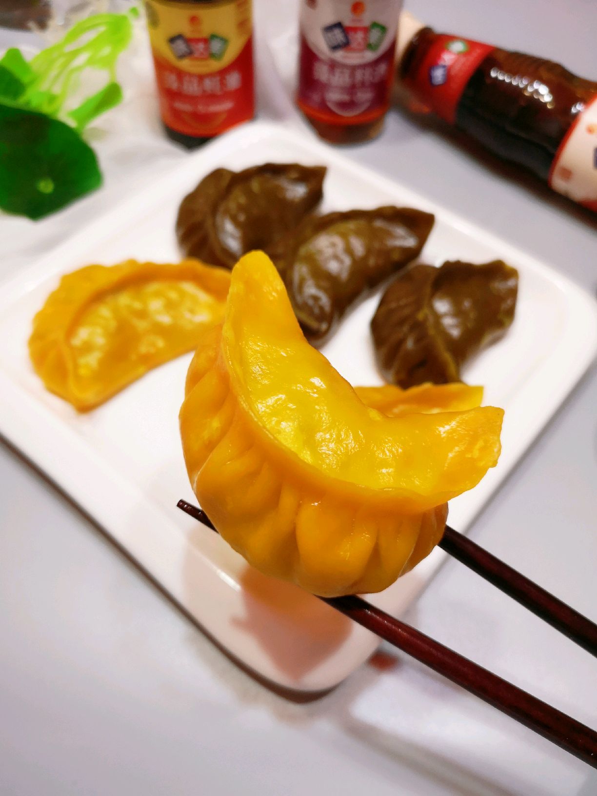 吃了不长胖的月牙素饺子