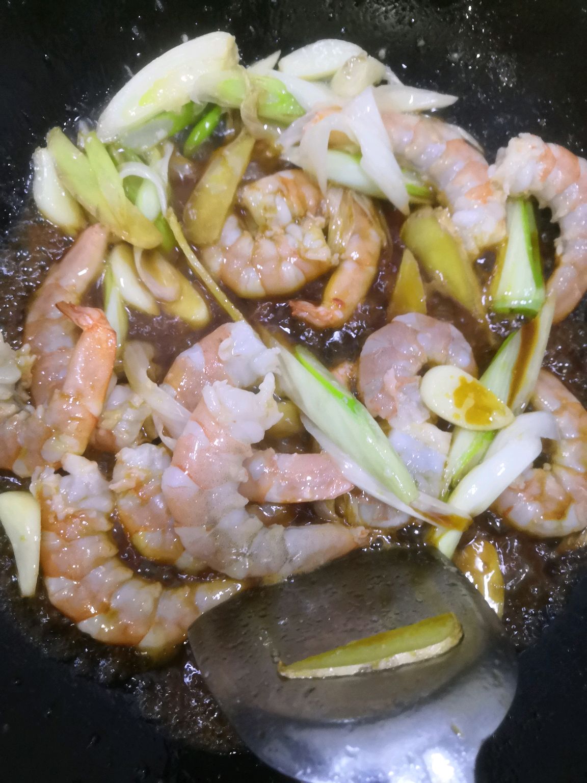 豉油爆虾