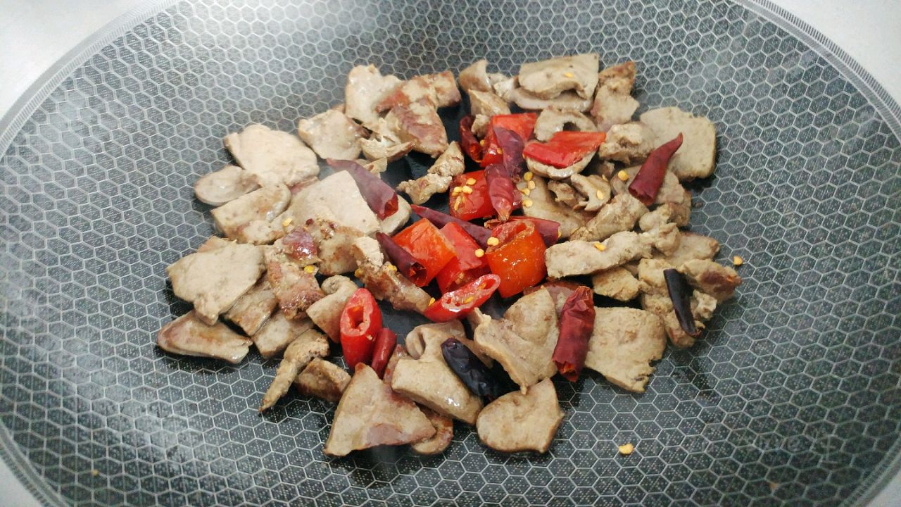 豉油葱椒爆肝片