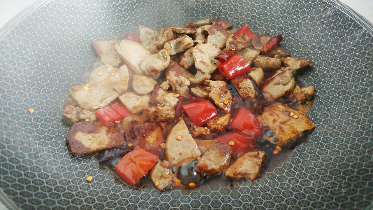 豉油葱椒爆肝片