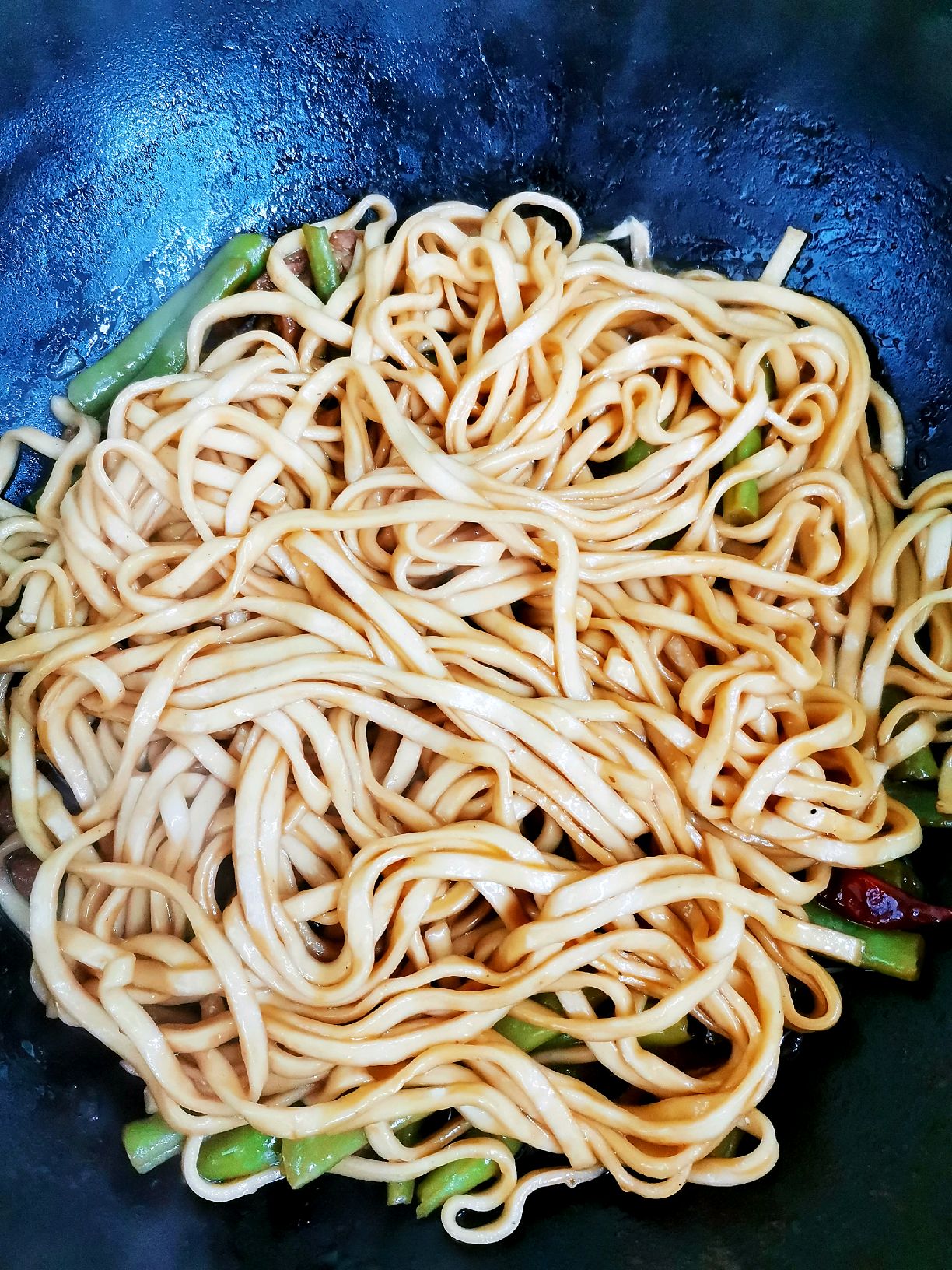 初冬美味:东北版——豆角焖面！