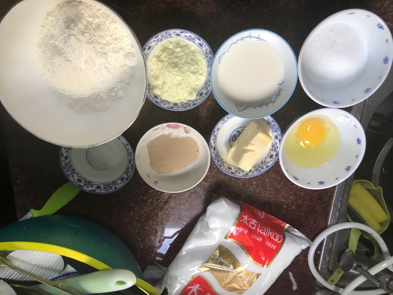厨师机版奶油椰蓉面包