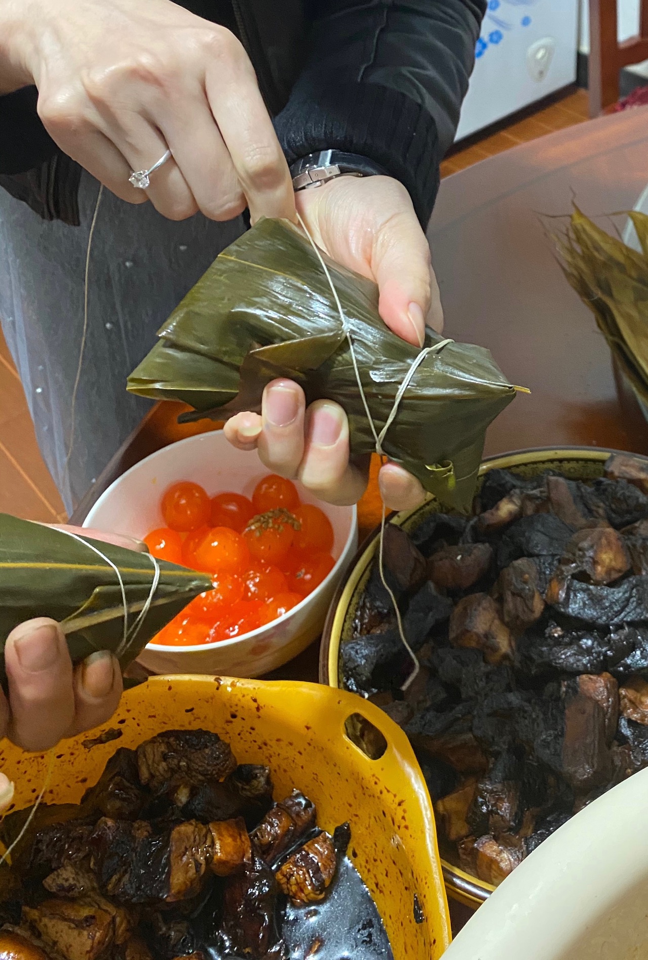 传统纯手工蛋黄鲜肉粽