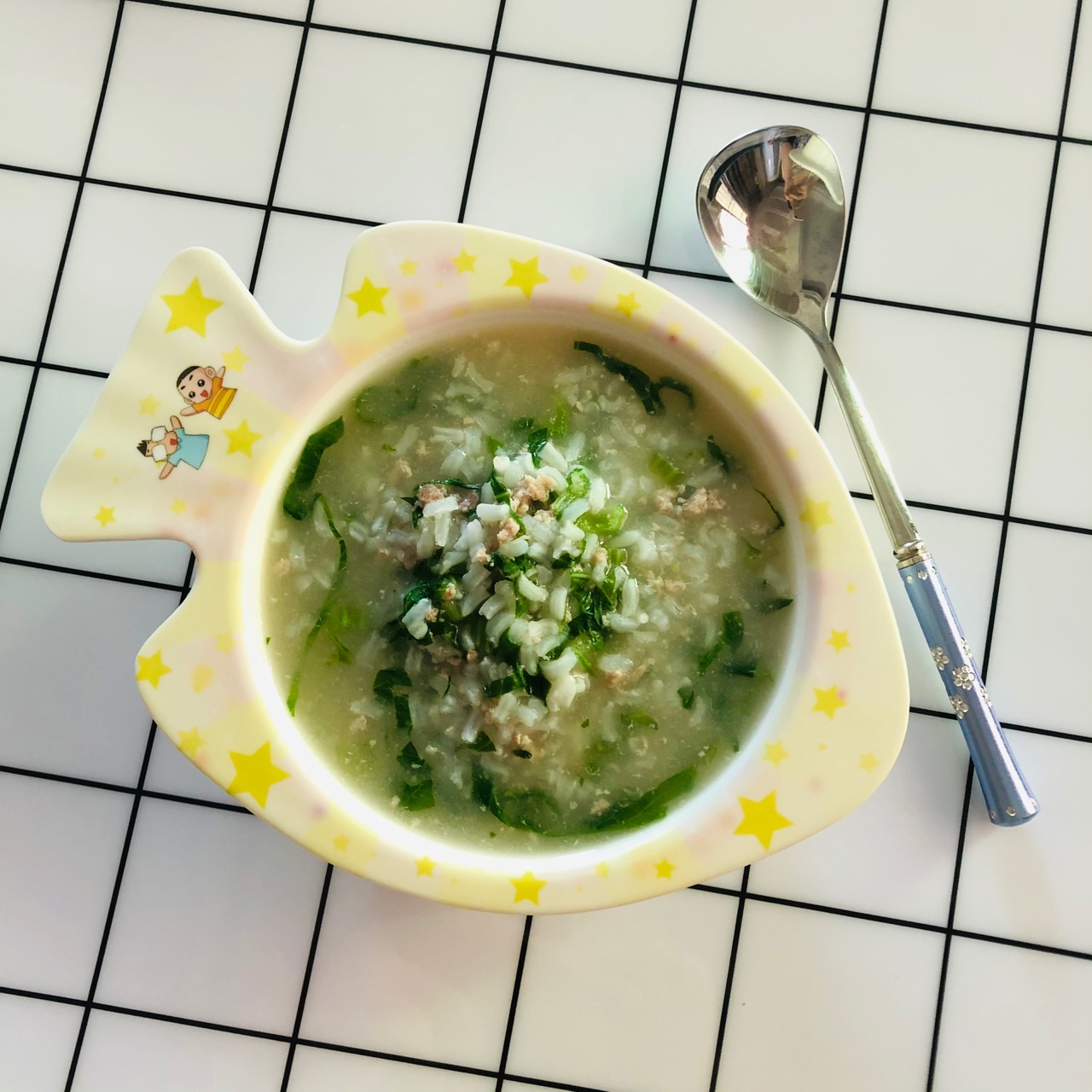 春菜肉沫粥