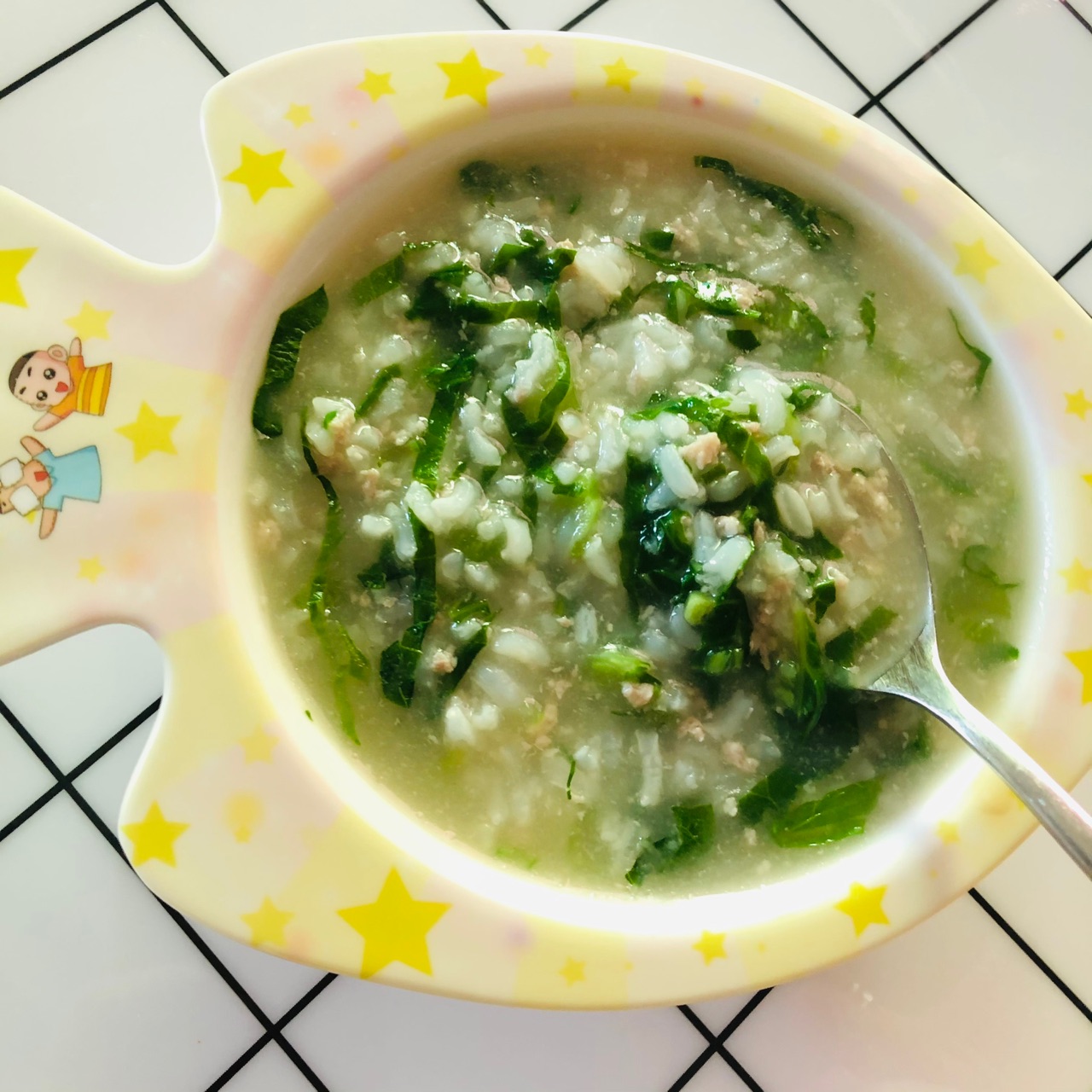 春菜肉沫粥